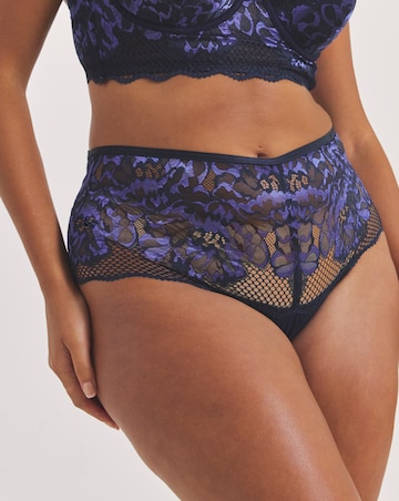 Amore Deep Brazilian Knicker Navy Blue