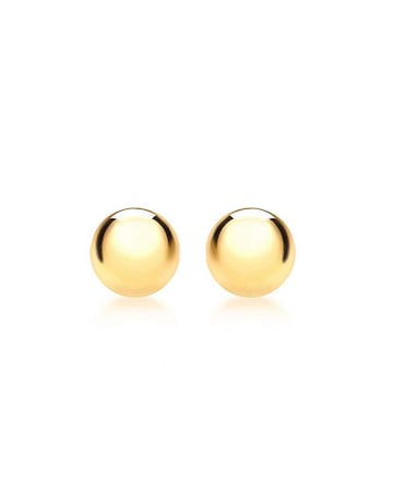 9 Carat Gold Medium Ball Stud Earrings