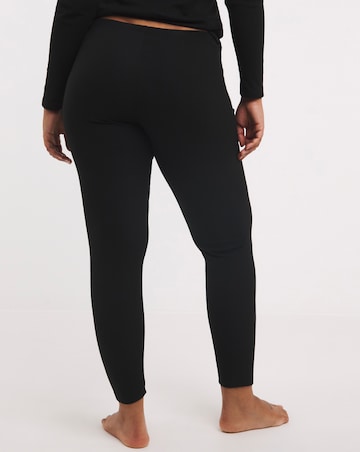 Pretty Secrets Thermal Brushed Fleece Legging - Black