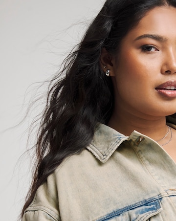 Simply Be Light Wash Boyfriend Denim Jacket