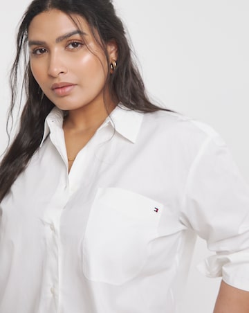 Tommy Hilfiger Poplin Easy Fit White Shirt