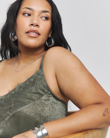 Khaki Lace Cami