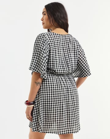 Gingham Historic Detail Skater Dress