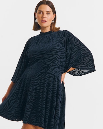 Blue Animal Devoure Skater Dress