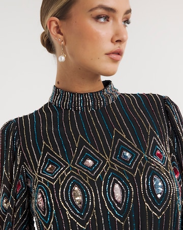 joanna hope beaded dress Multi-coloured Geo Dresses bridal