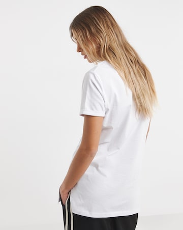 Black and White 2 Pack V Neck Longline T-Shirts
