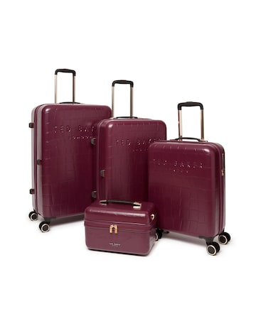 Ted Baker Plum Large Suitcase