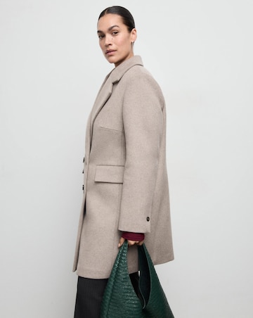 Mango Wool Mix Double Breasted Coat