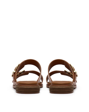 Clarks Tan Ariany Strap Leather Sandals - Standard Fit (D)