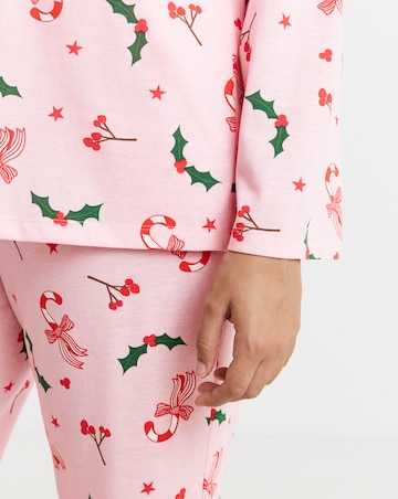 Simply Be (2 Pack) Value Christmas Mistletoe Pyjama Sets