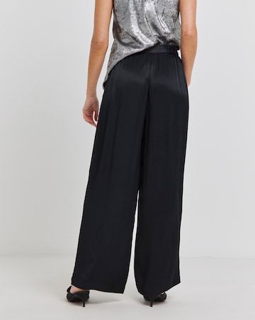 Joanna Hope Hammered Satin Wide Leg Trousers