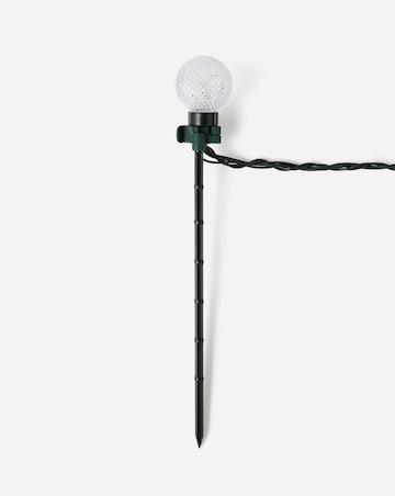 Crackle Ball Mains Powered Colour Changing Stake Lights Set of 10