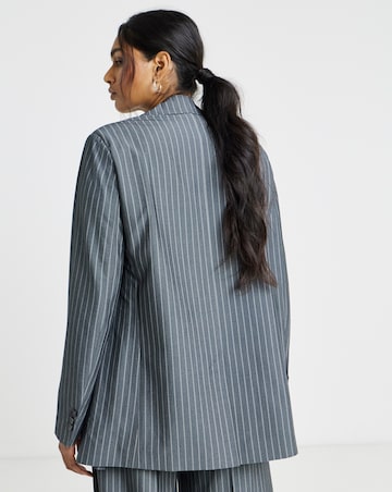 Simply Be Oversized Pinstripe Blazer