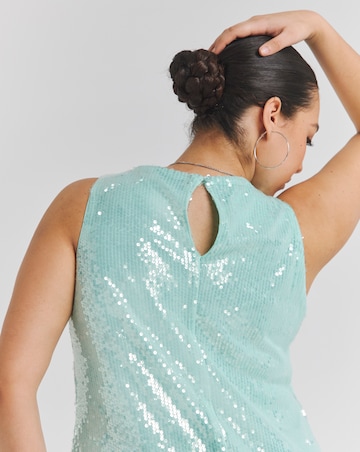 Sequin Stretch Column Dress