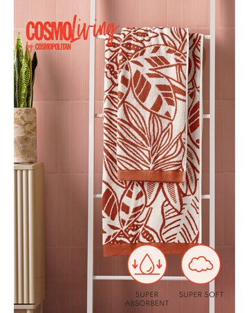 Cosmo Floral Cotton Pack of 2 Towels