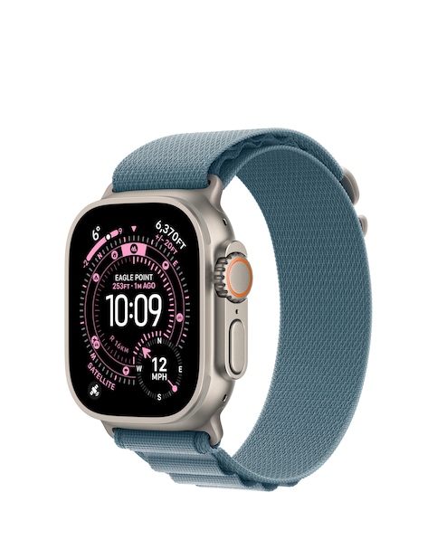 Apple Watch Ultra 3 GPS + Cellular 49mm Light Blue Alpine Loop - Medium