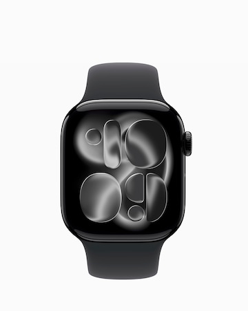 Apple Watch Series 11 GPS + Cellular 46mm - Black Sport Band - M/L