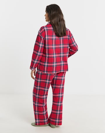 Pretty Secrets Check Button Up Pyjama Set