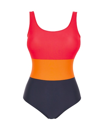 Sports Padded Colourblock Swimsuit