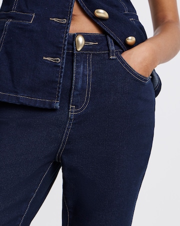 Simply Be Indigo Capri Jeans Co Ord