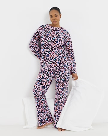 Pretty Secrets Value Leopard Long Sleeve Pyjama Set