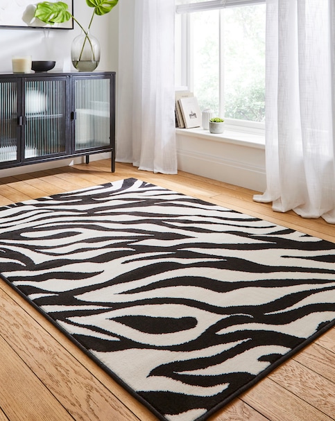 Maestro Zebra Print Woven Rug