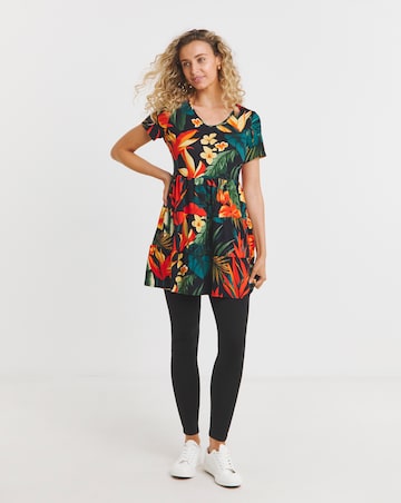 Joe Browns Tiered Tropical Jersey Tunic