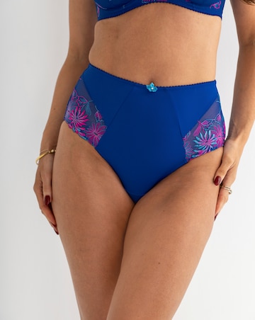 Pour Moi St Tropez High Waist Deep Knicker Cobalt/Pink