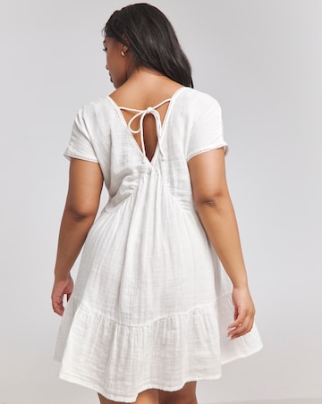 Cheese Cloth Mini Beach Dress