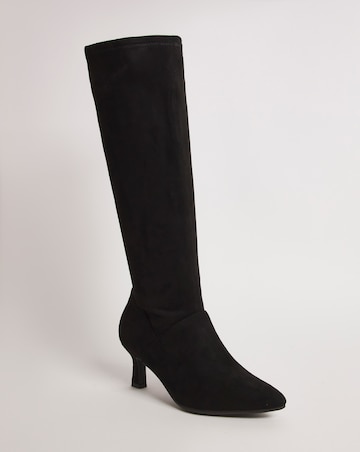 Hillary Kitten Heel High Leg Boot Extra Wide EEE Fit Standard Calf