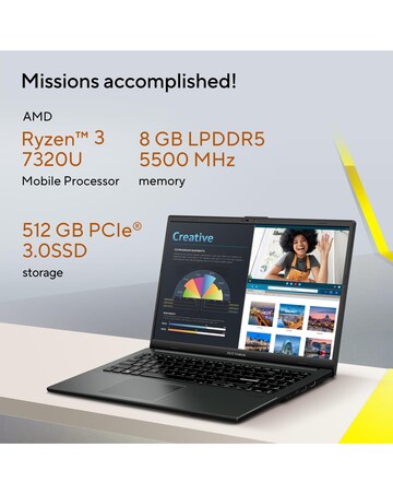 ASUS Vivobook Go 15 - E1504FA 15.6in AMD Ryzen 3 8GB 512GB - Silver