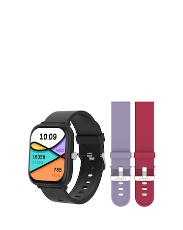 Entity Aero Smart Watch Bundle - Black/Berry/Lilac