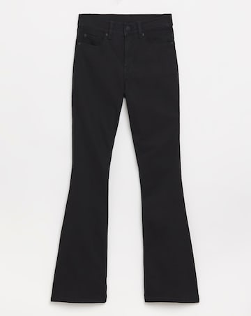 Black 24/7 Stretch Flared Jeans