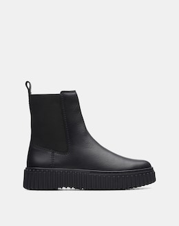 Clarks Torhill Maple Patent Chunky Boot Standard Fit