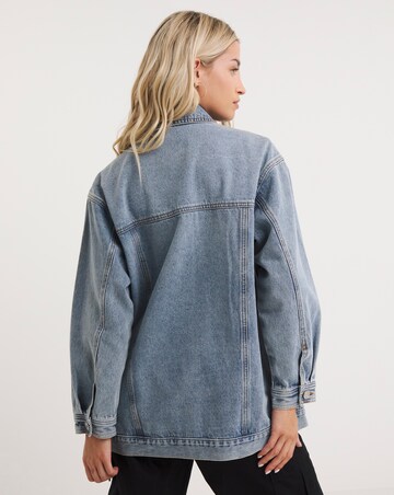 Bleachwash Oversized Denim Jacket