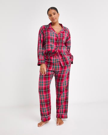 Check Button Through Pyjama Set