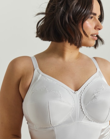 Pretty Secrets Dotty Firm Control Tummy Control Bodyshaper White