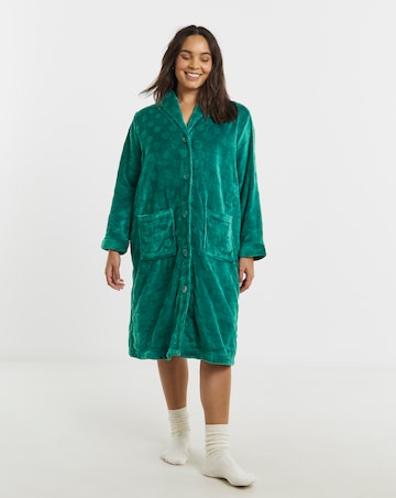 Pretty Secrets Button Fleece Dressing Gown