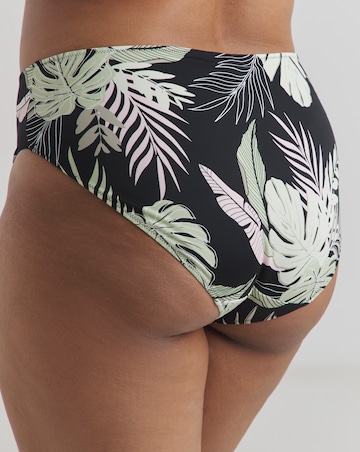 Elomi Tropical Retreat Mid Rise Bikini Brief Black