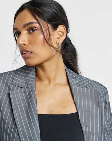 Simply Be Oversized Pinstripe Blazer