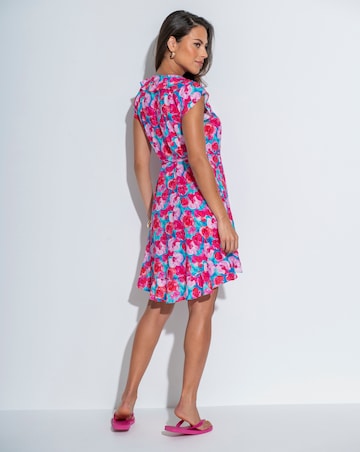 Pour Moi Penny Frill Wrap Woven Beach Dress