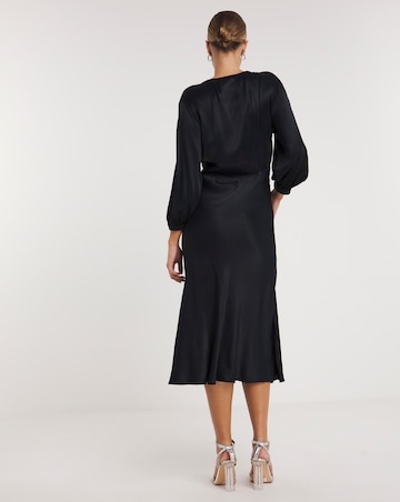 Joanna Hope Heavy Satin Midi Dress