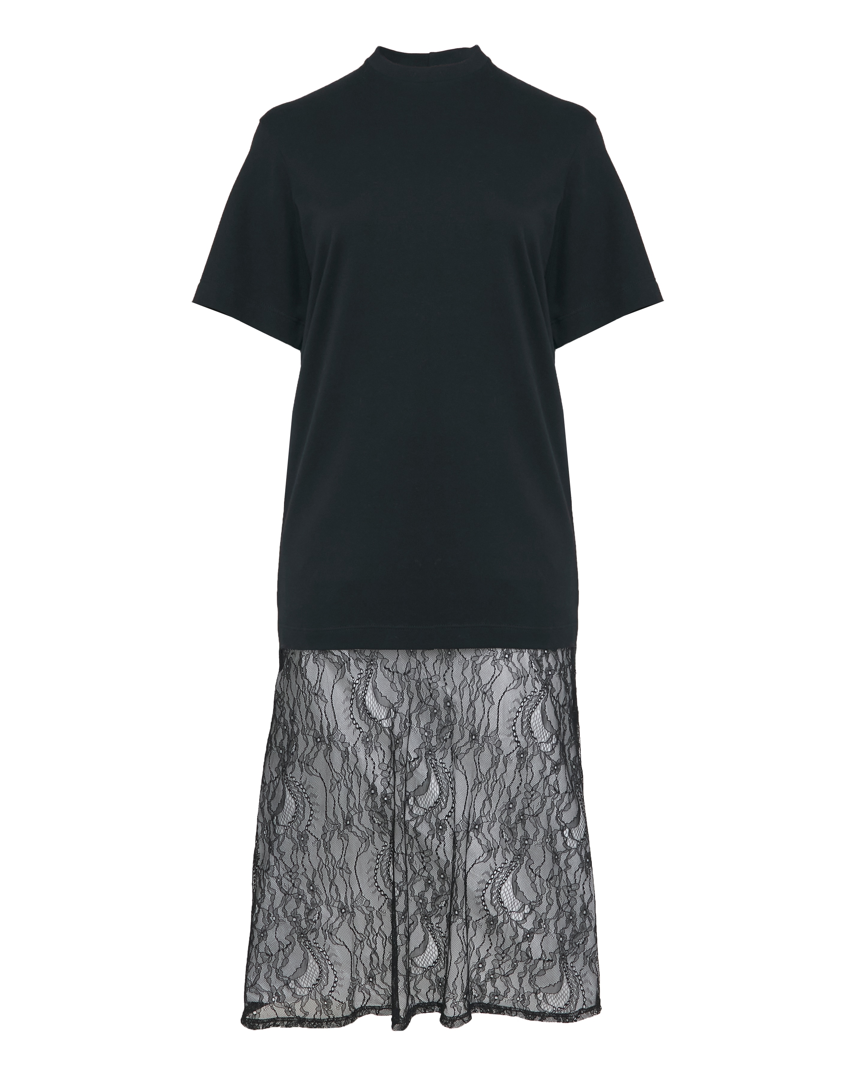black 2 in 1 dress Sylvia by Velvi, Long-Sleeve Short Sequin Dress main image 1