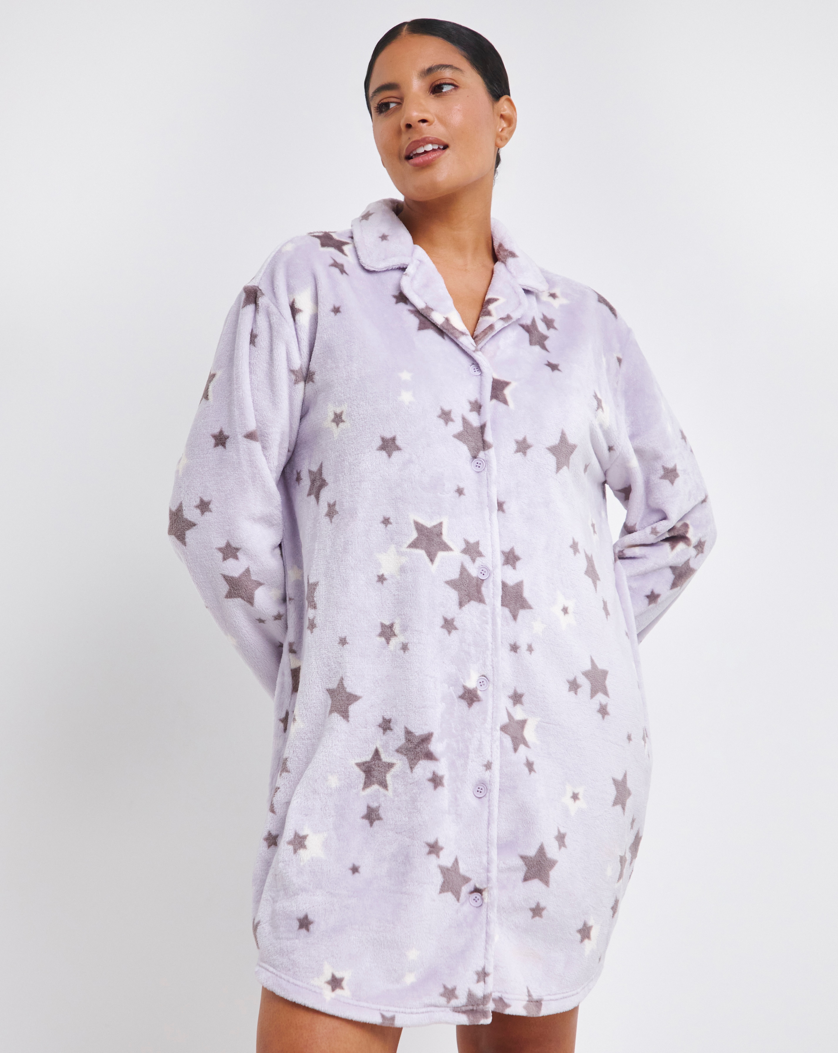 Fleece nightshirt womens online