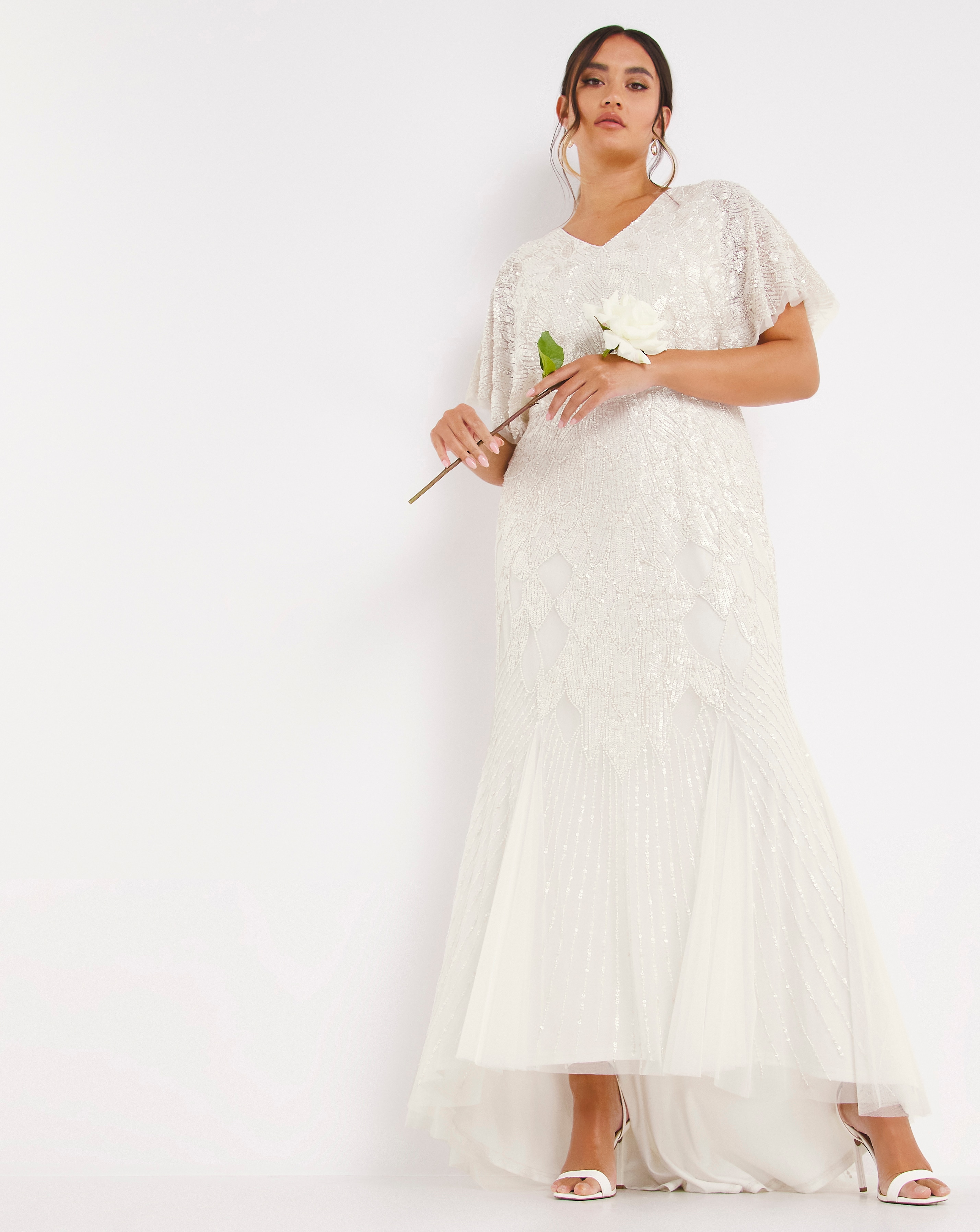 Joanna Hope Sequin Bridal Maxi Dress