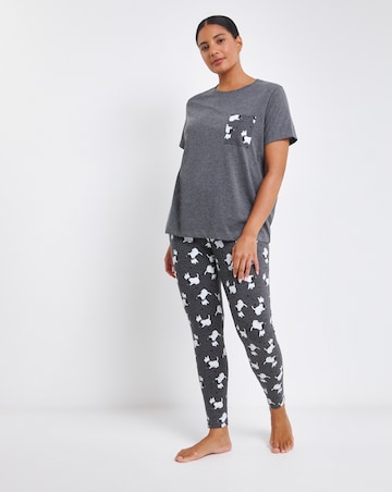 Pretty Secrets Christmas Scotty Dog Value Pyjama Legging Set