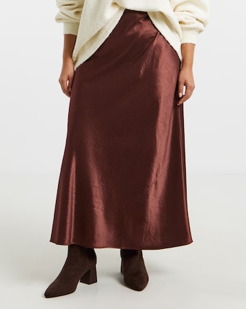 Simply Be Satin Maxi Skirt