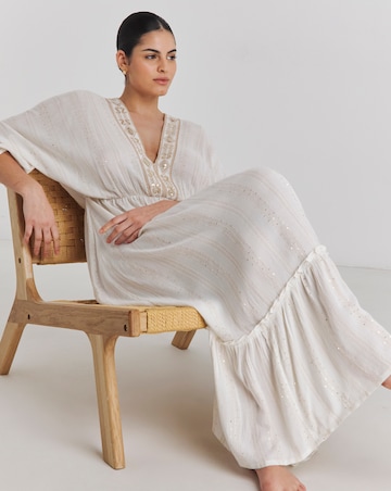MAGISCULPT Lurex Maxi Beach Kaftan