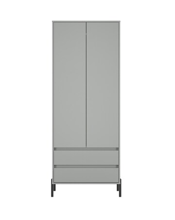 Sloan Ready Assembled 2 Door 2 Drawer Wardrobe
