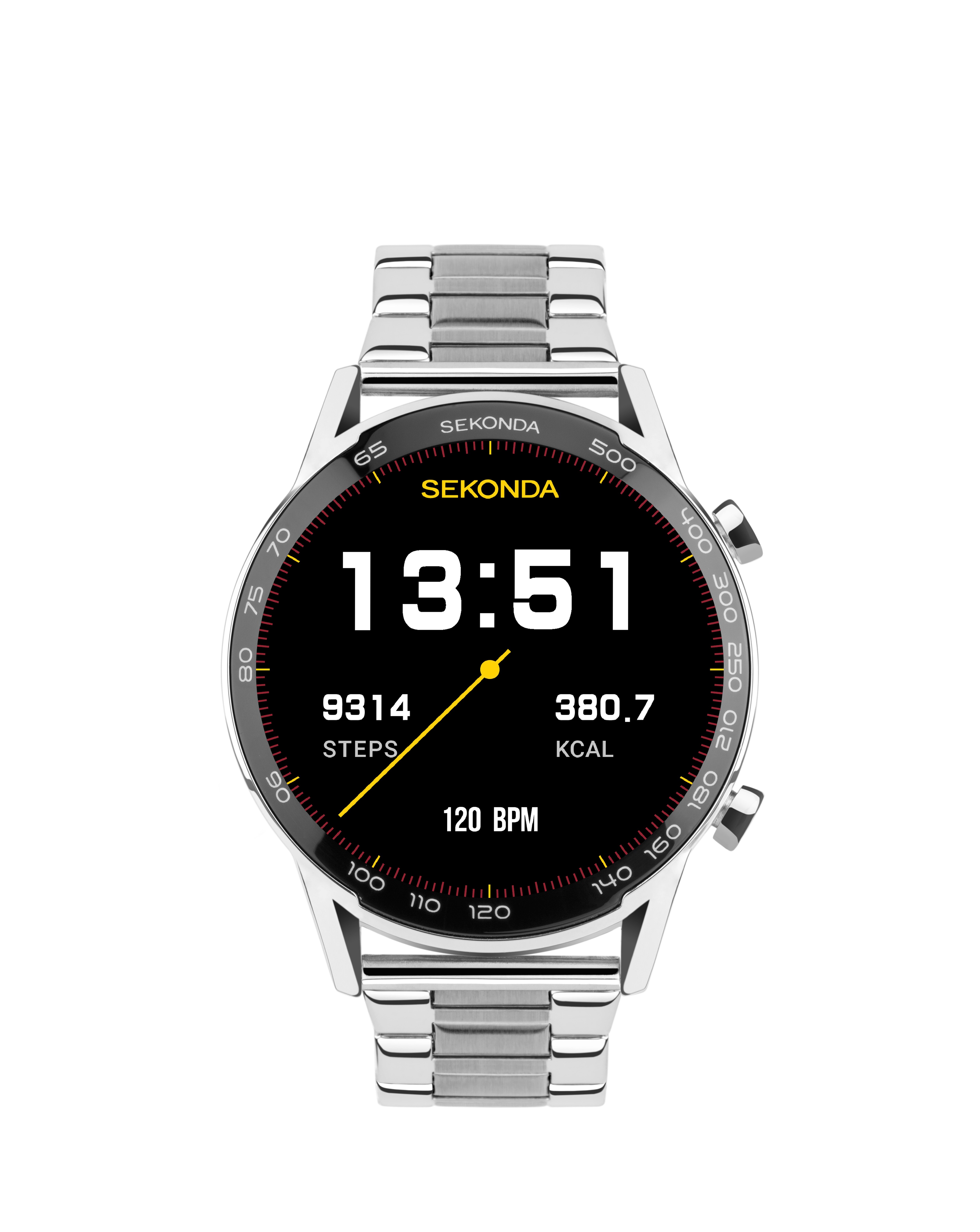 Sekonda Active Plus 45mm Stainless Steel Smart Watch